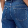 Jeans court, ultra-doux et ample, à taille basse