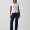 Jeans Curvy taille basse, long et ajusté