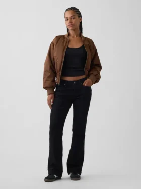 Jeans Curvy taille basse, long et ajusté