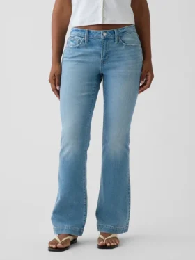 Jeans Curvy taille basse, long et ajusté