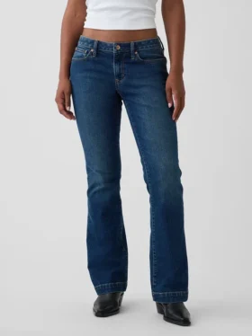 Jeans Curvy taille basse, long et ajusté