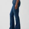 Jeans Curvy taille basse, long et ajusté
