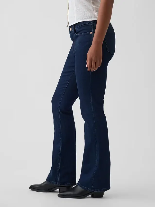 Jeans Curvy taille basse, long et ajusté