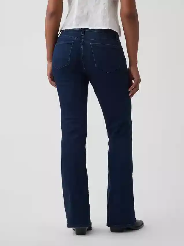 Jeans Curvy taille basse, long et ajusté