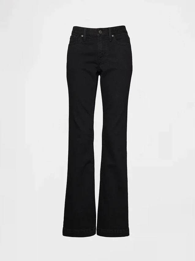 Jeans Curvy taille basse, long et ajusté