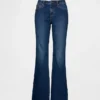 Jeans Curvy taille basse, long et ajusté