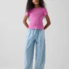 Jeans décontractés à taille haute pour enfants