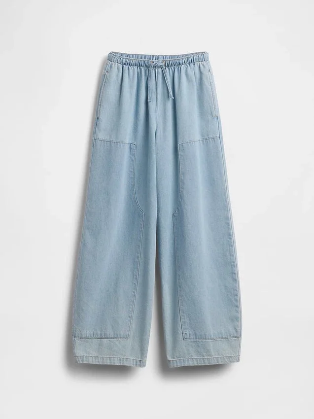 Jeans décontractés à taille haute pour enfants