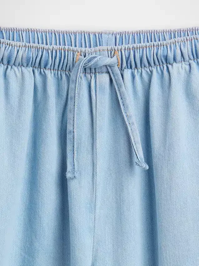 Jeans décontractés à taille haute pour enfants