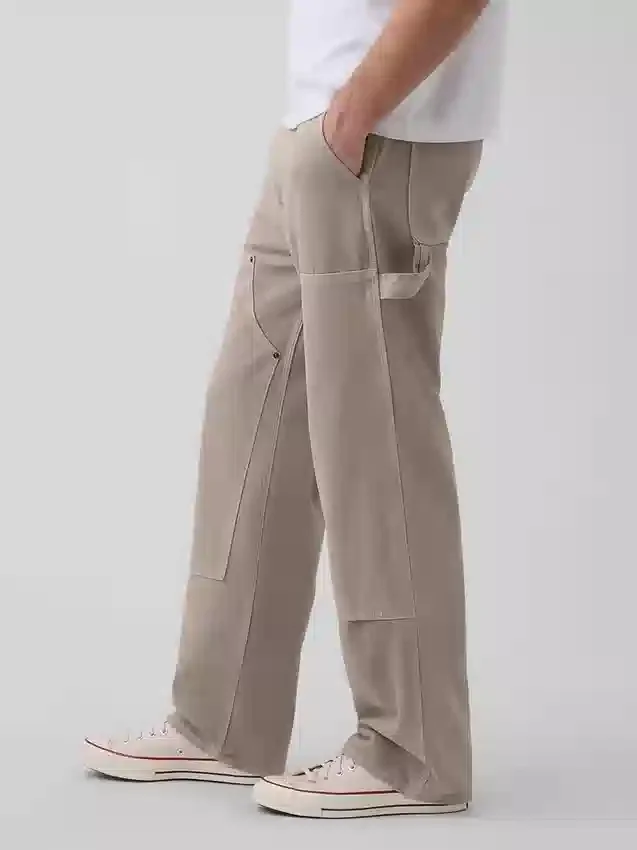 Jeans de charpentier ample des années 90 à double renfort aux genoux