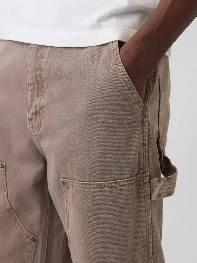 Jeans de charpentier ample des années 90 à double renfort aux genoux