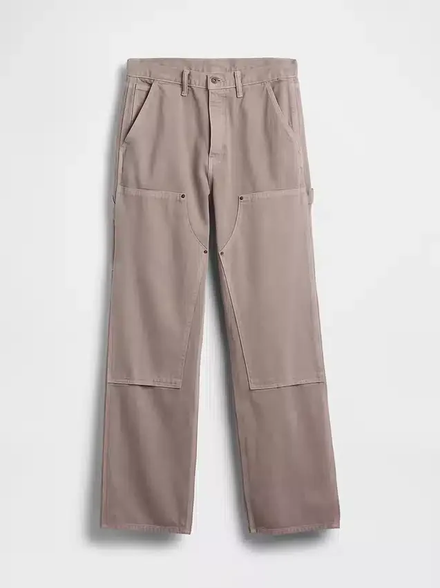 Jeans de charpentier ample des années 90 à double renfort aux genoux