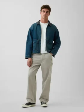 Jeans de charpentier ample et ultra-doux