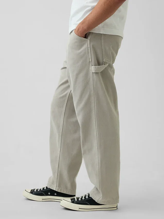 Jeans de charpentier ample et ultra-doux