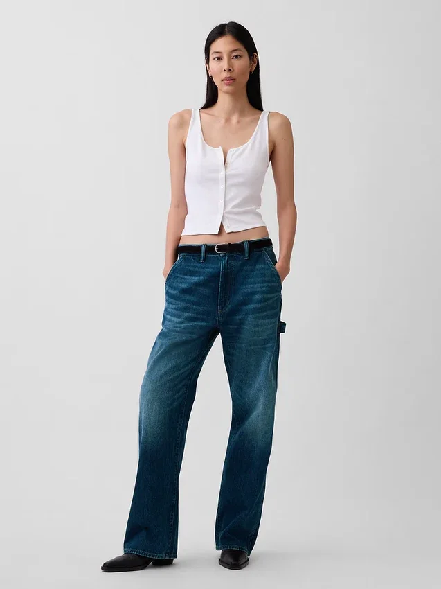Jeans de charpentier ample style années 90