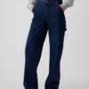 Jeans de charpentier ample taille mi-haute style années 90