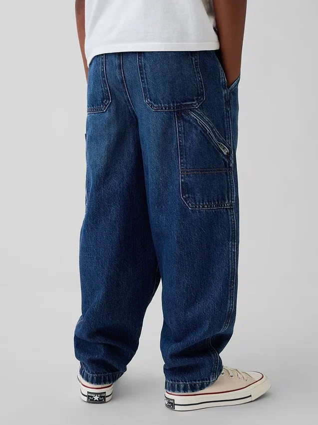 Jeans de charpentier brossés pour enfants