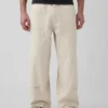 Jeans de charpentier extra ample à double renfort aux genoux
