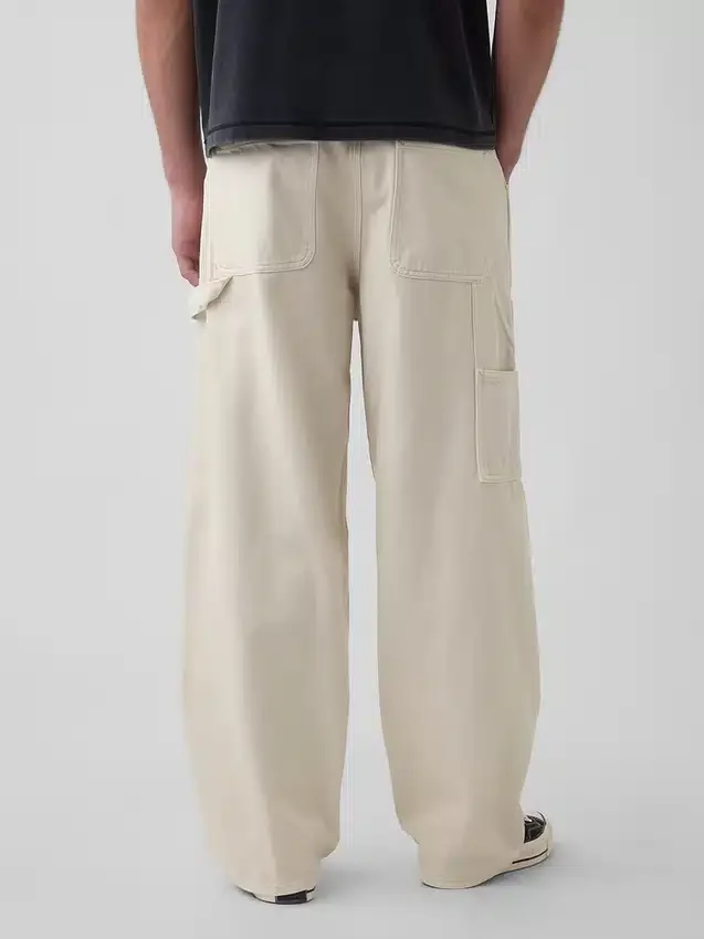 Jeans de charpentier extra ample à double renfort aux genoux