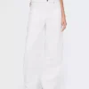 Jeans de charpentier taille haute et coupe droite