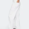 Jeans de charpentier taille haute et coupe droite