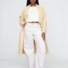 Jeans de charpentier taille haute et coupe droite