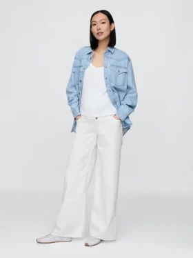 Jeans de maternité ample ultra-doux à empiècement intégral
