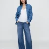 Jeans de maternité ample ultra-doux à empiècement intégral