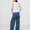 Jeans de maternité ample ultra-doux à empiècement intégral