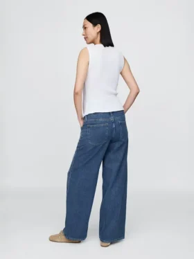 Jeans de maternité ample ultra-doux à empiècement intégral