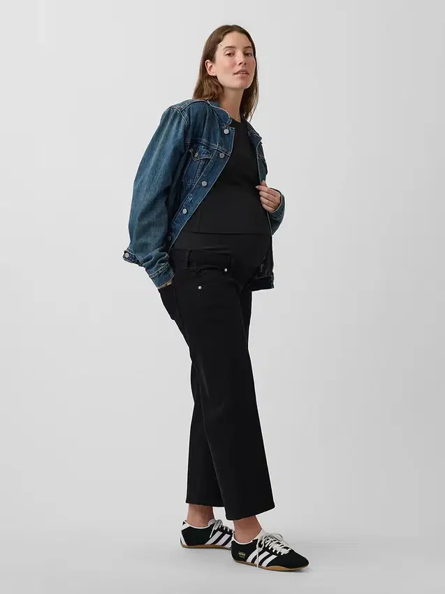 Jeans de maternité à coupe large « Full-Panel Stride »