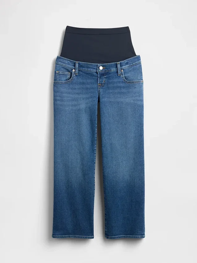 Jeans de maternité à coupe large « Full-Panel Stride »