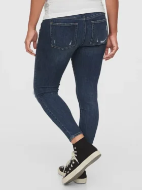 Jeans de maternité à empiècements aux chevilles