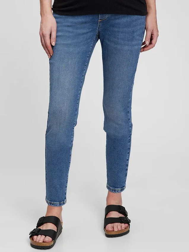 Jeans de maternité à panneau intégral