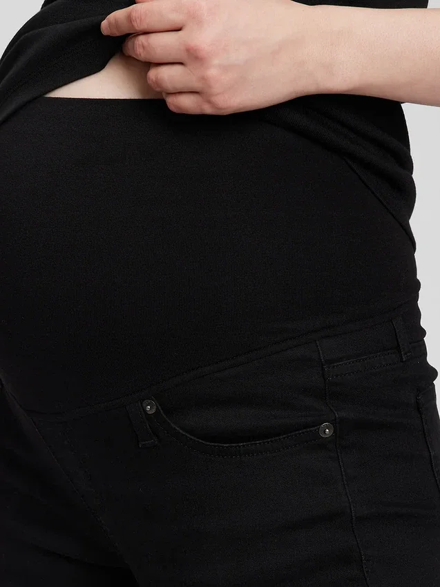 Jeans de maternité à panneau intégral