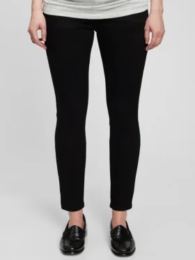 Jeans de maternité skinny à taille haute et panneau intégral