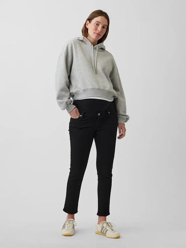 Jeans de maternité slim à panneau intégral