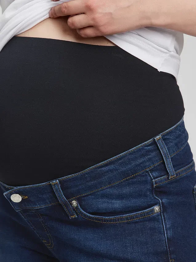 Jeans de maternité slim à panneau intégral