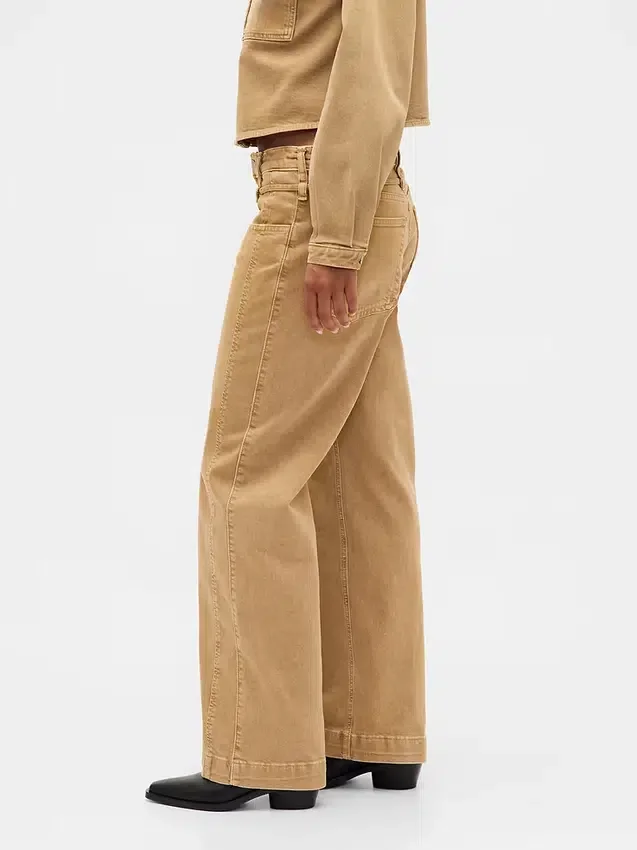 Jeans de taille basse avec micro-ceinture des années 90