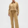 Jeans de taille basse avec micro-ceinture des années 90