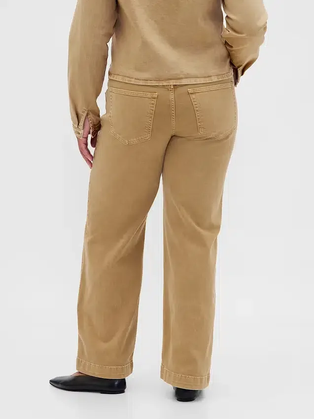 Jeans de taille basse avec micro-ceinture des années 90