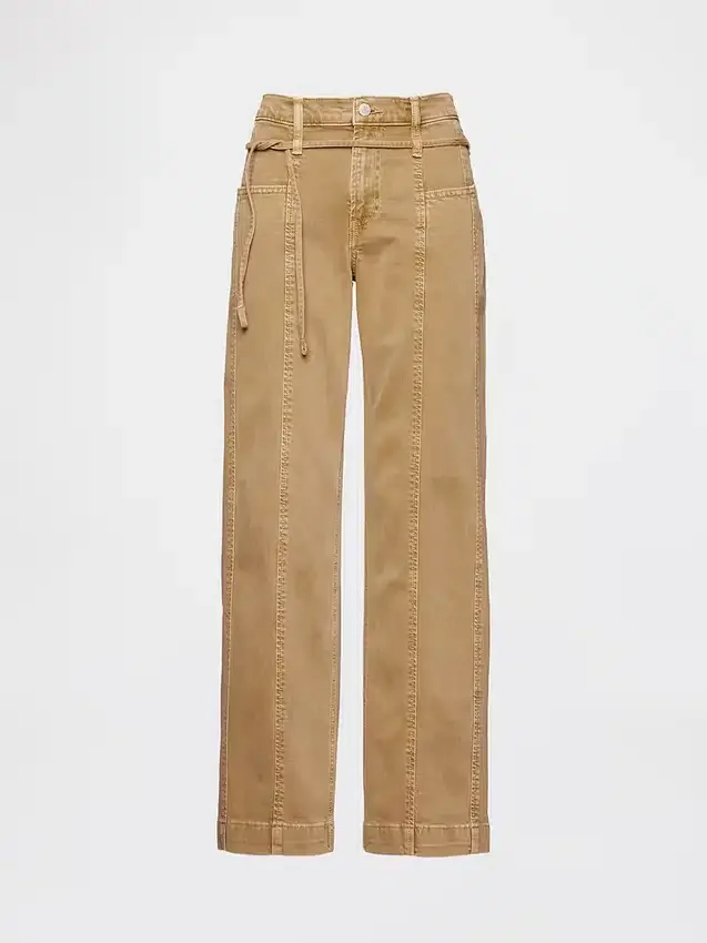 Jeans de taille basse avec micro-ceinture des années 90