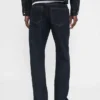 Jeans droit ample en tissu épais
