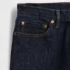Jeans droit ample en tissu épais