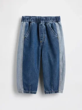 Jeans droit bicolore à enfiler pour Bébé & Enfant