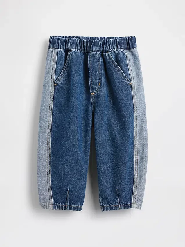 Jeans droit bicolore à enfiler pour Bébé & Enfant