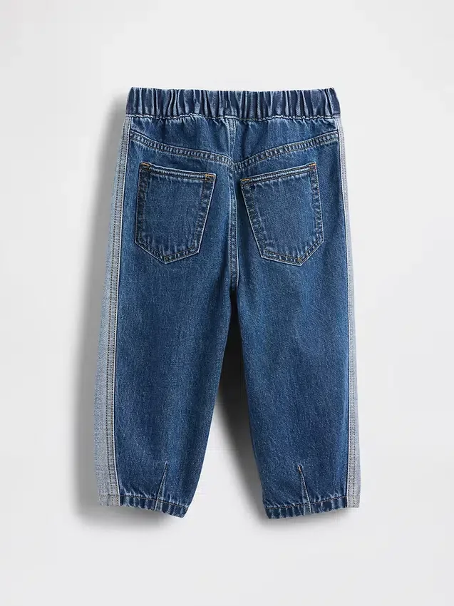 Jeans droit bicolore à enfiler pour Bébé & Enfant