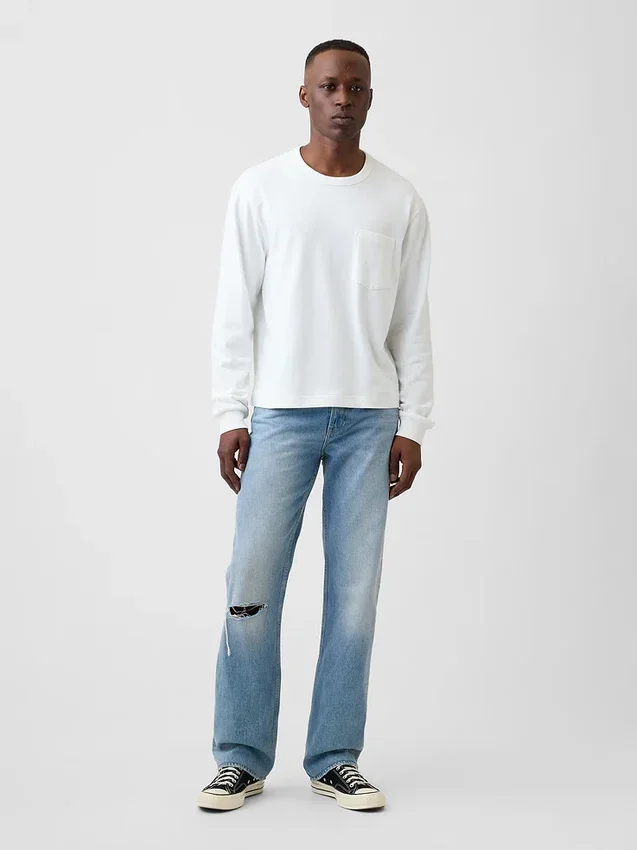 Jeans droit décontracté