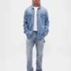Jeans droit décontracté de style « carpenter »