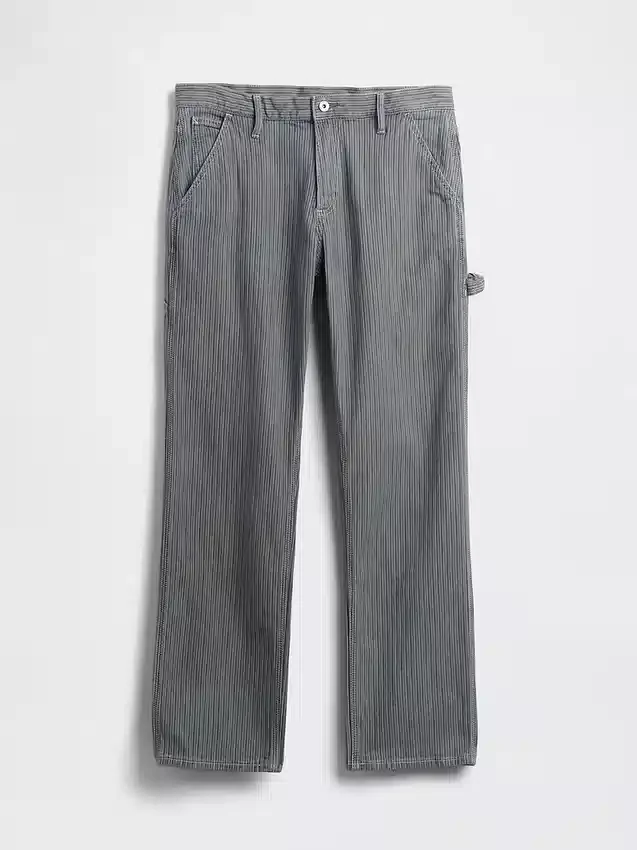 Jeans droit décontracté de style « carpenter »